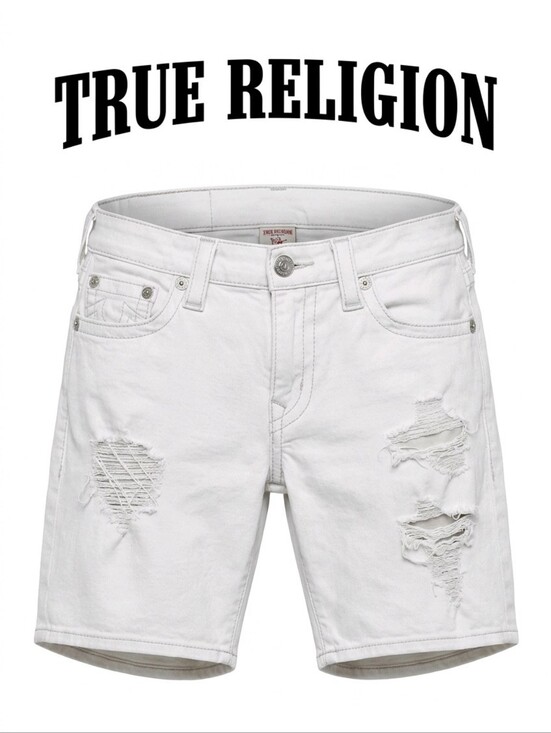 True Religion Pants - TRUE RELIGION Stretch Denim Shorts Contrast Stitching. 28 Excellent